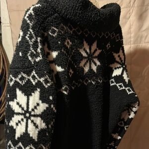 Black and White Snowflake Sweater
